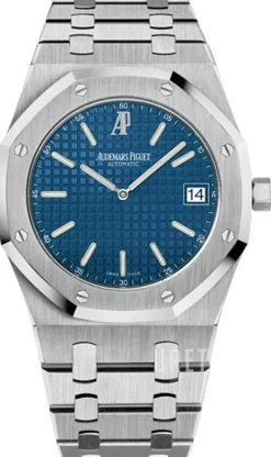 Royal Oak Blå/Stål Ø39 mm