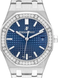 Royal Oak Blå/Stål Ø37 mm