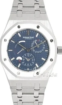 Royal Oak Dual Time Blå/Stål Ø39 mm