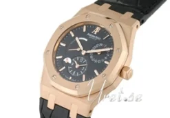Royal Oak Dual Time Svart/Läder Ø39 mm