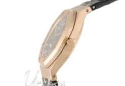 Royal Oak Dual Time Svart/Läder Ø39 mm