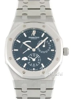 Royal Oak Dual Time Svart/Stål Ø39 mm