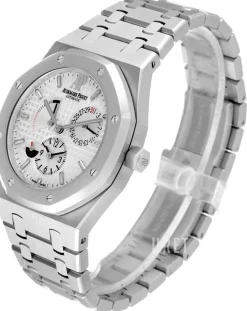 Royal Oak Dual Time Vit/Stål Ø39 mm