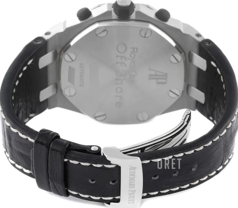 Royal Oak Offshore Chronograph Silverfärgad/Läder Ø42 mm