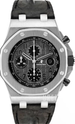 Royal Oak Offshore Grå/Läder Ø42 mm