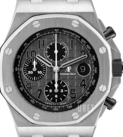 Royal Oak Offshore Grå/Läder Ø42 mm