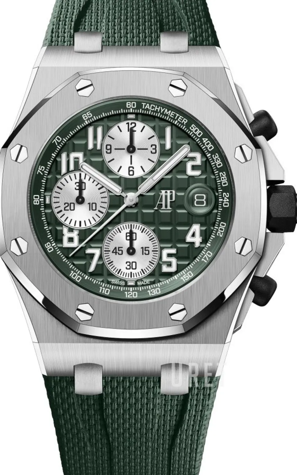 Royal Oak Offshore Grön/Gummi Ø42 mm