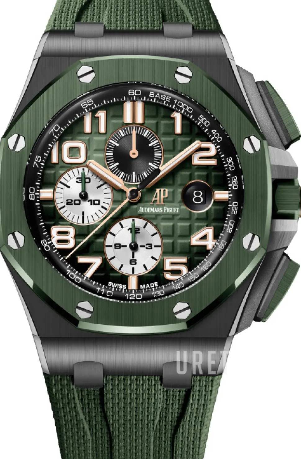 Royal Oak Offshore Grön/Gummi Ø44 mm