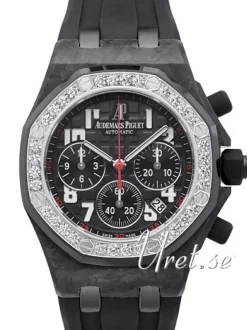 Royal Oak Offshore Ladies' Chronograph Svart/Gummi Ø37 mm