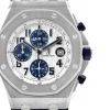 Royal Oak Offshore Navy Chronograph Vit/Läder Ø42 mm