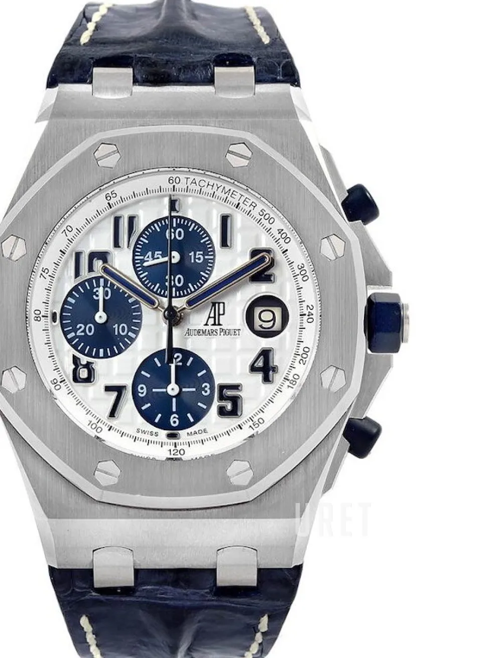 Royal Oak Offshore Navy Chronograph Vit/Läder Ø42 mm