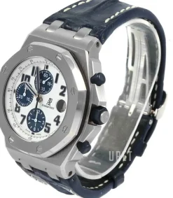 Royal Oak Offshore Navy Chronograph Vit/Läder Ø42 mm