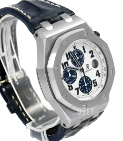 Royal Oak Offshore Navy Chronograph Vit/Läder Ø42 mm
