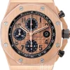 Royal Oak Offshore Roséguldstonad/Läder Ø42 mm
