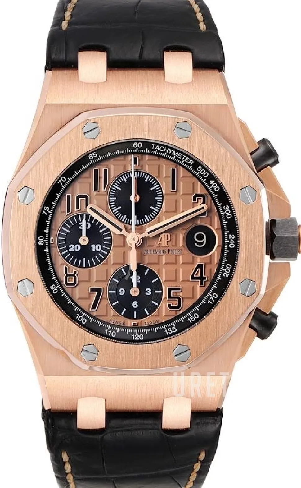 Royal Oak Offshore Roséguldstonad/Läder Ø42 mm