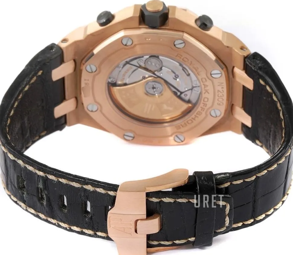 Royal Oak Offshore Roséguldstonad/Läder Ø42 mm