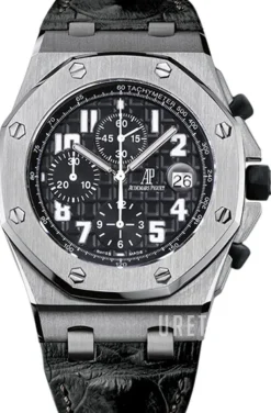 Royal Oak Offshore Silverfärgad/Läder Ø42 mm