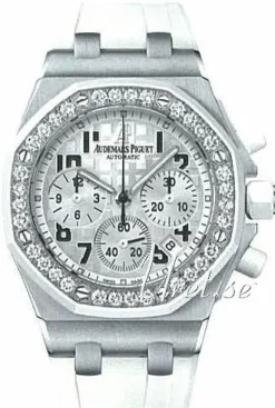 Royal Oak Offshore Silverfärgad/Gummi Ø37 mm