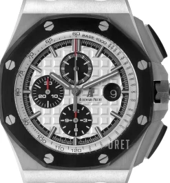 Royal Oak Offshore Silverfärgad/Gummi Ø44 mm