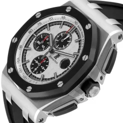 Royal Oak Offshore Silverfärgad/Gummi Ø44 mm