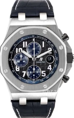 Royal Oak Offshore Svart/Läder Ø42 mm