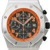 Royal Oak Offshore Volcano Chronograph Svart/Läder Ø42 mm