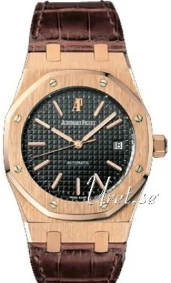 Royal Oak Selfwinding Svart/Läder Ø39 mm