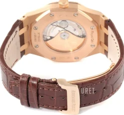 Royal Oak Silverfärgad/Läder Ø41 mm