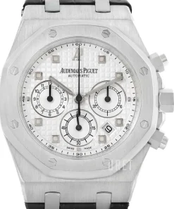 Royal Oak Silverfärgad/Läder Ø39 mm