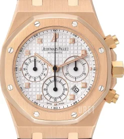 Royal Oak Silverfärgad/Läder Ø39 mm