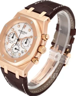 Royal Oak Silverfärgad/Läder Ø39 mm