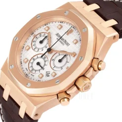 Royal Oak Silverfärgad/Läder Ø39 mm