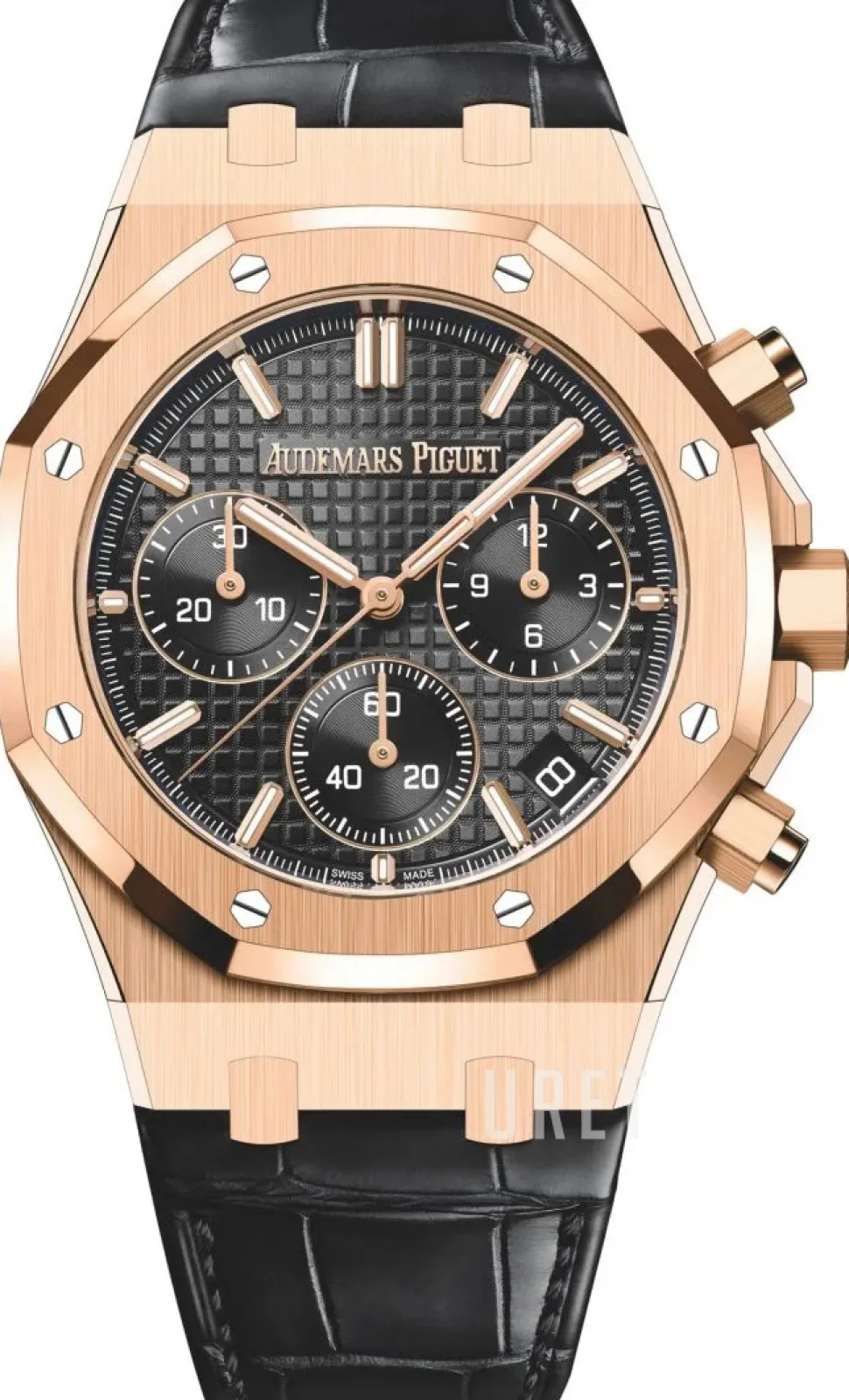 Royal Oak Svart/Läder Ø41 mm