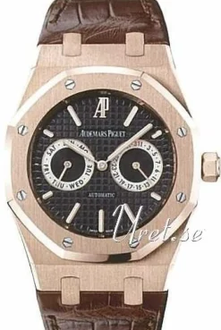 Royal Oak Svart/Läder Ø40 mm