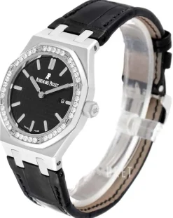 Royal Oak Svart/Läder Ø33 mm