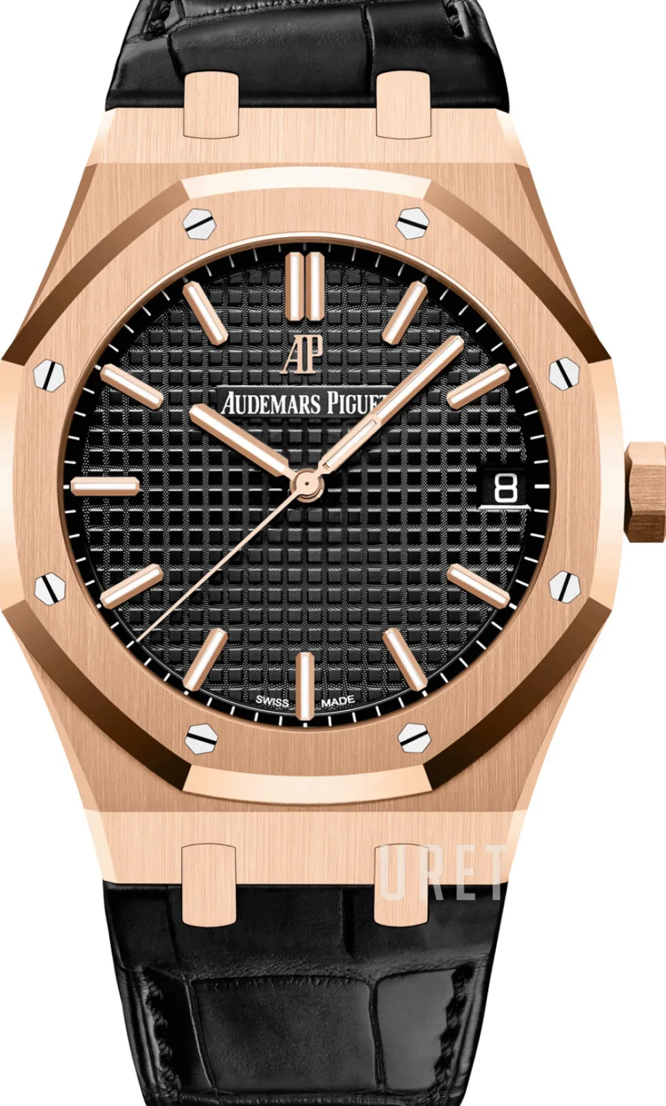 Royal Oak Svart/Läder Ø41 mm