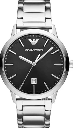 Ruggero Svart/Stål Ø43 mm