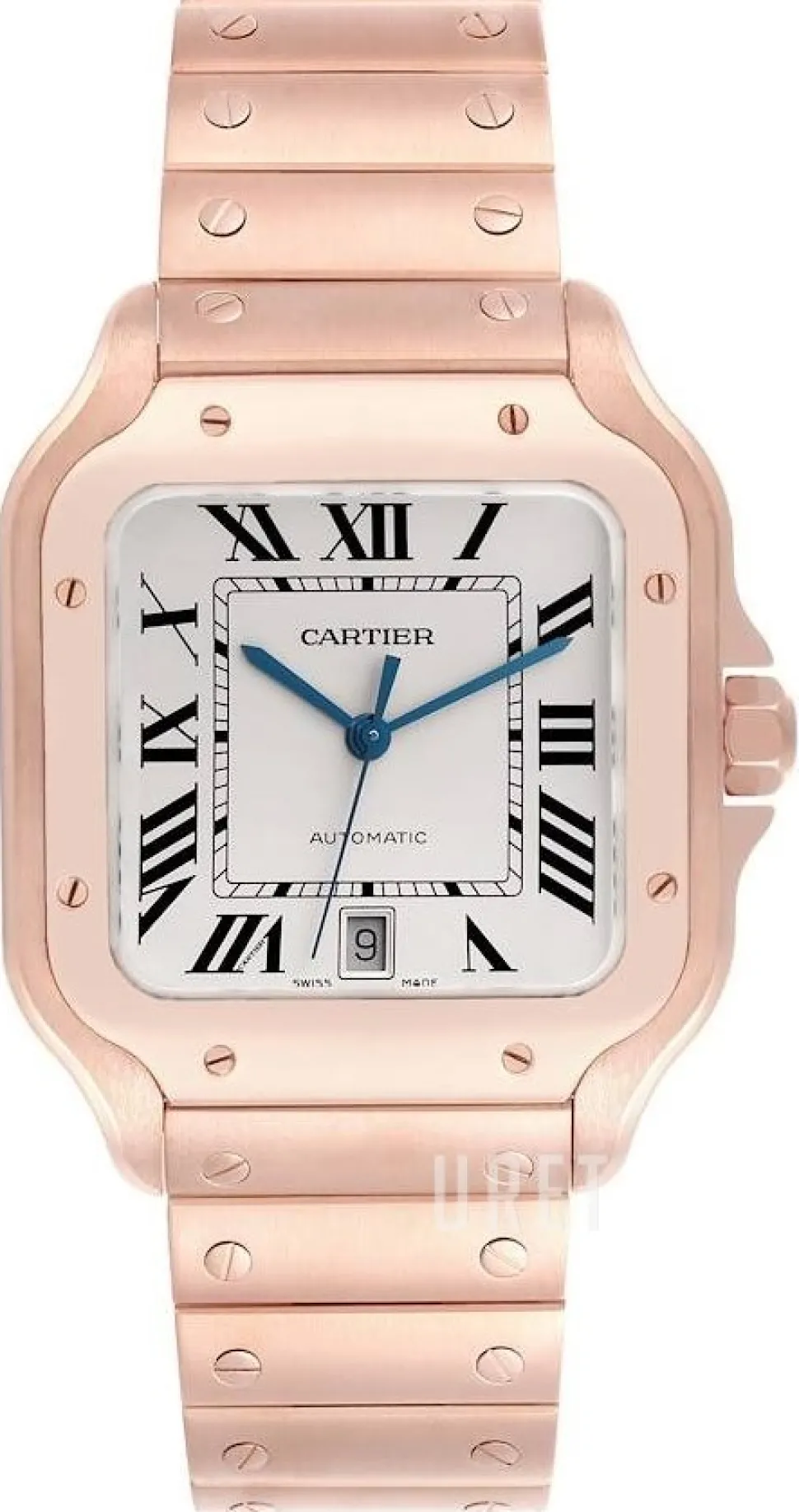 Santos De Silverfärgad/18 karat roséguld