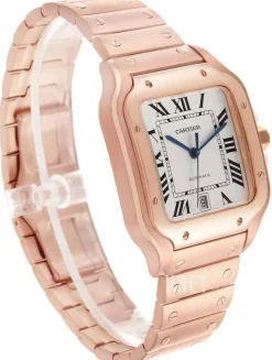 Santos De Silverfärgad/18 karat roséguld