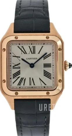 Santos Dumont Silverfärgad/Läder