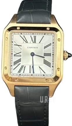 Santos Dumont Silverfärgad/Läder