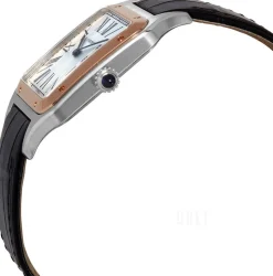 Santos Dumont Silverfärgad/Läder