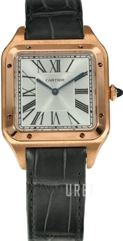 Santos Dumont Silverfärgad/Läder