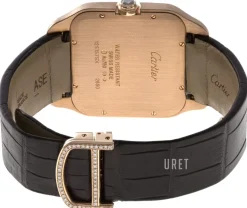 Santos Dumont Silverfärgad/Läder