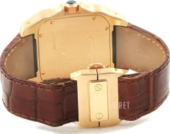 Santos Santos 100 Silverfärgad/Läder 38x38 mm