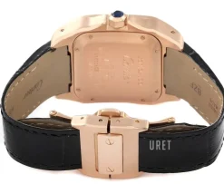 Santos Santos 100 Silverfärgad/Läder 32x32 mm