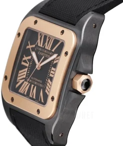 Santos Santos 100 Svart/Textil 51.1x42.6 mm