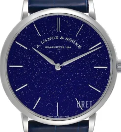 Saxonia Blå/Läder Ø37 mm