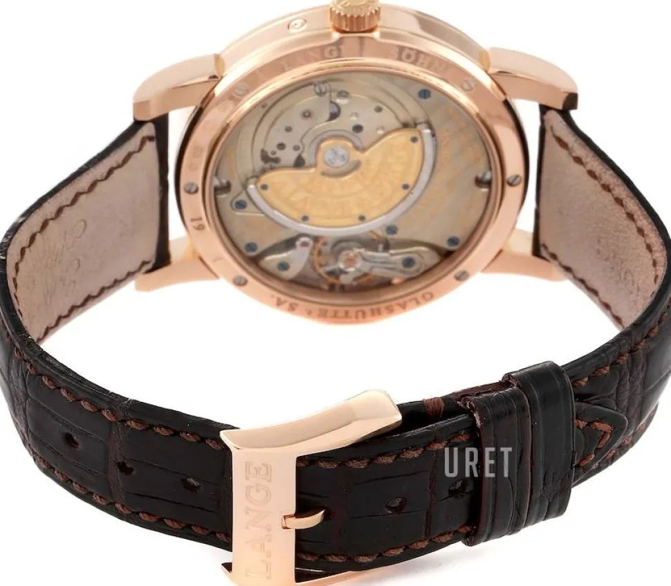 Saxonia Silverfärgad/Läder Ø39 mm