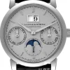 Saxonia Silverfärgad/Läder Ø39 mm